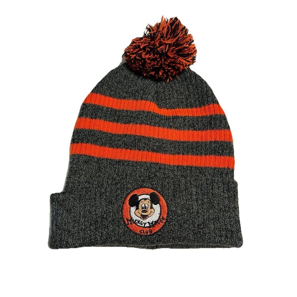 Disney Parks Mickey Mouse Club Pom Beanie winter hat World